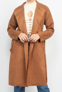 Suede Trench Jacket