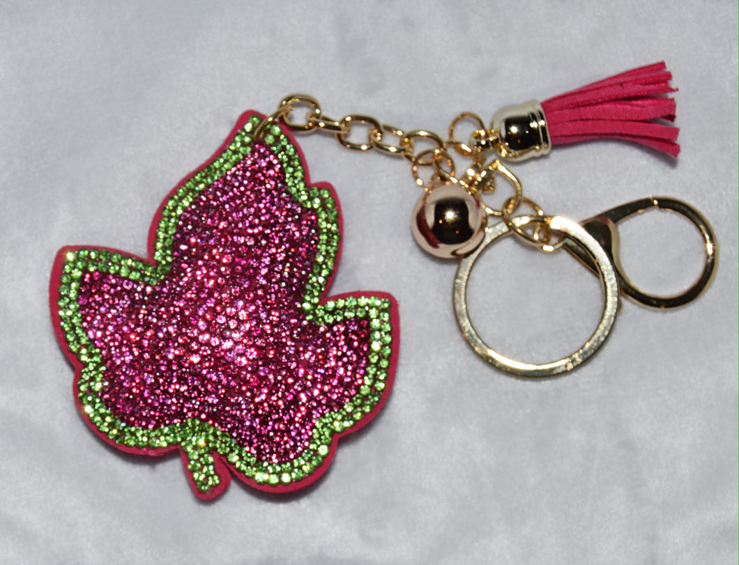 Rhinestone Ivy Keychain