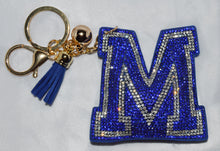 Load image into Gallery viewer, Rhinestone University of Memphis Keychain
